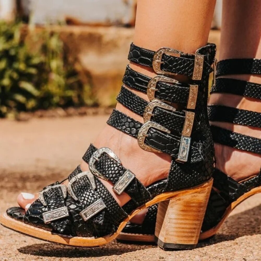 Freebird Brooklyn Boot Sandals - Size 6